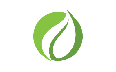 Eco verde naturaleza árbol elemento logo v.3