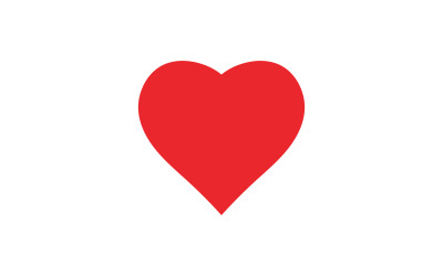 Herz-Liebe-Valentinselement-Logo-Vektor v.2