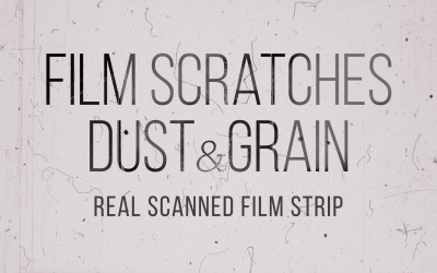 Real Scaned 35 mm Film Scratches, Dust And Grain Overlay Texture