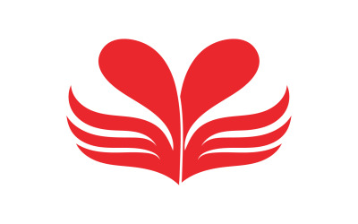 Serce miłość valentine element logo wektor v.12