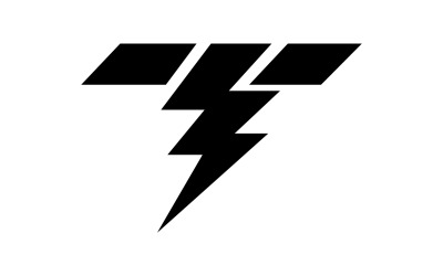 Strom piorun piorun wektor logo v.6