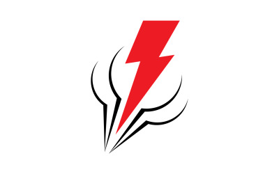 Strom rayo relámpago vector logo v.4