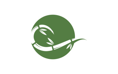 Vecteur de logo arbre bambou v.28