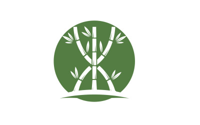 Wektor logo drzewa bambusowego v.5