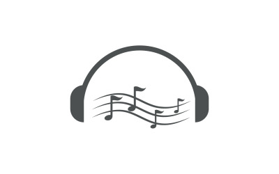 Müzik ses çalar uygulama simgesi logo v.7