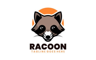 Raccoon Simple Mascot Logo
