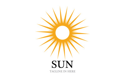 Sun logo nature vector v.3