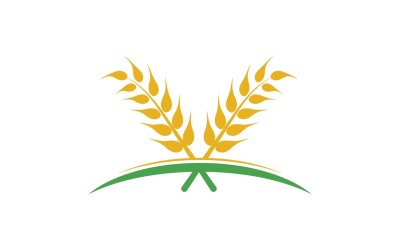 Trigo avena arroz logo comida v.1