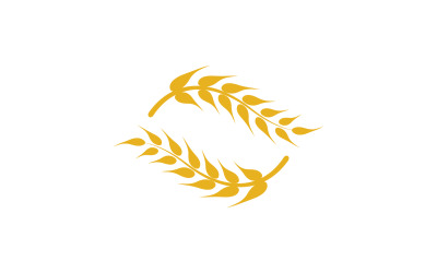 Trigo avena arroz logo comida v.6