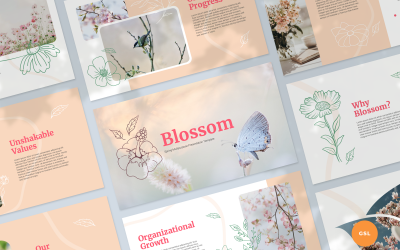 Blossom - Modelo de Apresentações Multifuncionais de Primavera para Google Slides