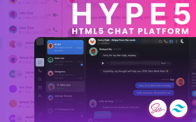 Hype5 – šablona webové aplikace chatu HTML5