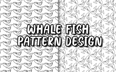 Projekt wzoru ryby wieloryba