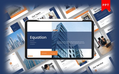 Równanie — szablon prezentacji biznesowej programu PowerPoint