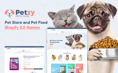Теми Petzy-Pet Store і Petzy Food Shopify 2.0