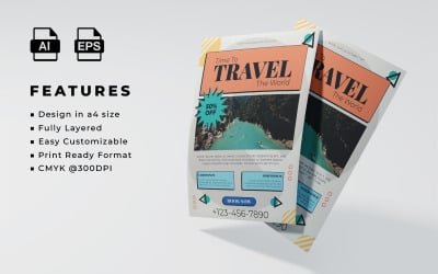 Time To Travel Template Flyer