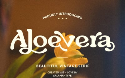 Vintage Beauty Font - Aloevera