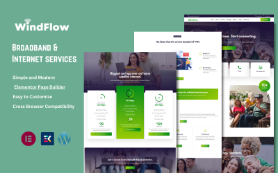 WindFlow – тема WordPress для широкосмугового зв’язку та Інтернет-служб