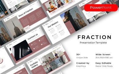 Fraction - Business PowerPoint Template