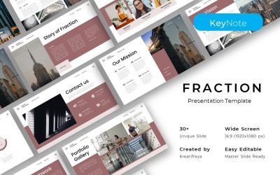 Fraction - Modèle Keynote d&amp;#39;entreprise