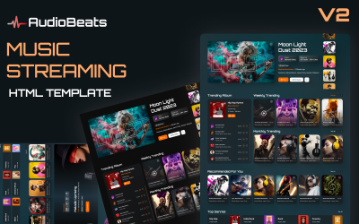 Unleash Musical Brilliance with audioBeats: Professional HTML Music Streaming Solution