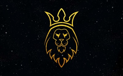 Creative Lion King Logo Design - Brand Identity