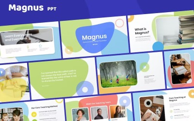 Magnus — Szablon nauczania w domu Powerpoint