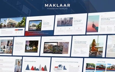 Maklaar - Modèle Powerpoint pour les entreprises immobilières