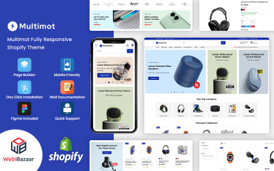 Multimot – víceúčelový obchod s elektronikou Téma Shopify 2.0