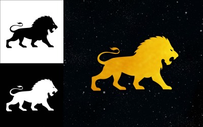 Nuovo design del logo del Re Leone - Identità del marchio