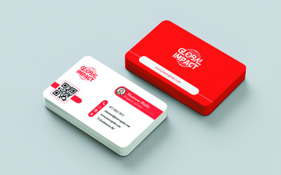 Professional Business Card - 2stranná vizitka - Red Shades