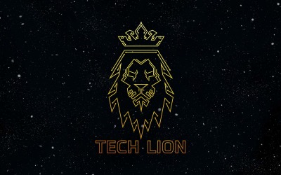 Tech Lion-logo-ontwerp - merkidentiteit