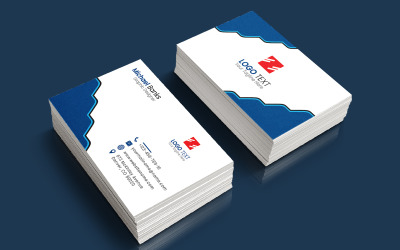Professional Elegance Business Card Template Gentle Breeze Corporate
