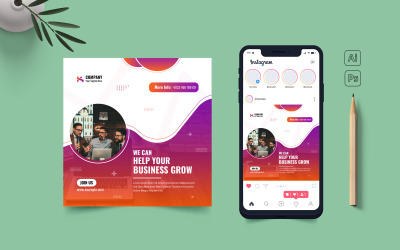 Social Media Instagram Post Template