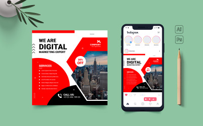 Social Media Post Banner Layout