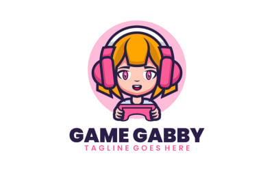 Gra Logo kreskówka maskotka Gabby
