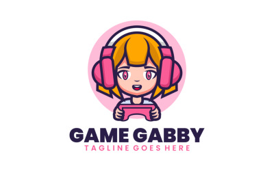 Логотип игры Gabby Mascot Cartoon