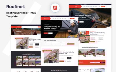 Modello HTML5 per servizi di copertura Rooflmrt