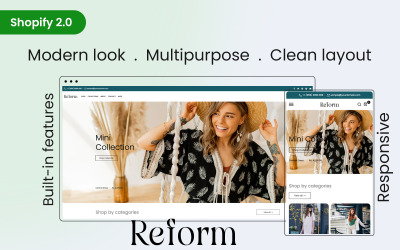 Reform - найкраща тема Sopify для одягу