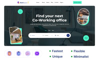 Workspace — HTML-шаблон пространства для совместной работы