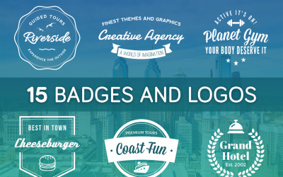 15 badges et designs de logo rétro