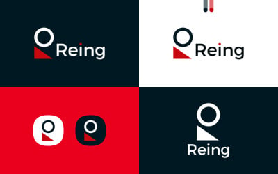 Diseño de logotipo vectorial R de marca