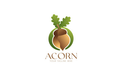 Logo Acorn, logo alimentaire, logo de marque