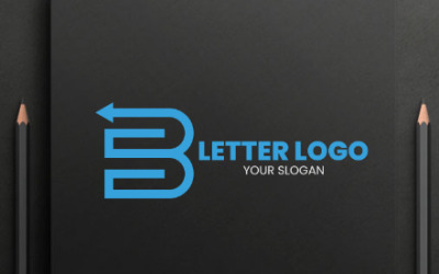 Modello di logo della lettera B creativa