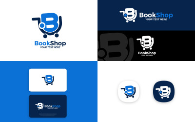 Projeto do logotipo da livraria do vetor