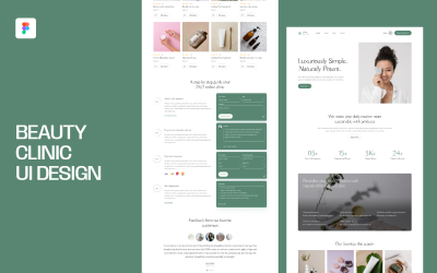 Beauty Clinic UI designmall