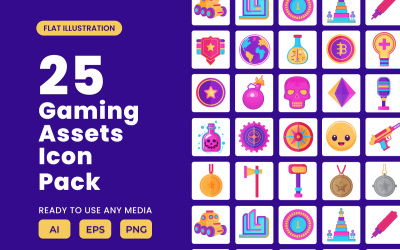 Gaming Asset 2D Icon Illustration Set Vol 2