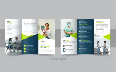 Healthcare or medical trifold brochure