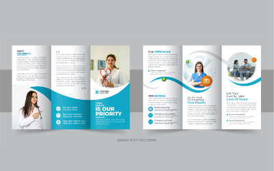 Creative healthcare or medical trifold brochure