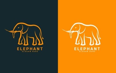 Neues Elefanten-Logo-Design – Markenidentität