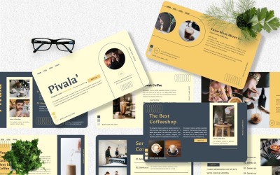 Pivala - Powerpoint-sjabloon voor coffeeshops